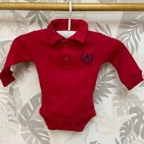 Body Gola Polo Manga Longa Urso Vermelho/Marinho Coquelicot