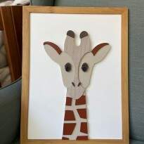 Quadro Coleção Safari Girafa
