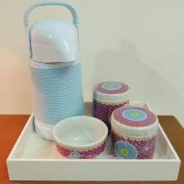 Kit Higiene Estampado Azul/Pink 100568