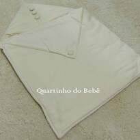 Saco para Bebê c/ Capuz Piquet Pérola 101568