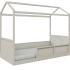 Cama link plus com casinha - palha - areia