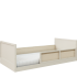 Cama link plus com grade e meia grade - palha natural - areia