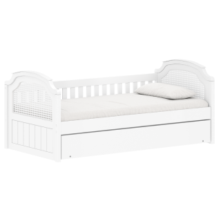 Cama Classic c auxiliar branca