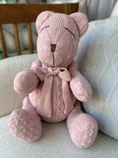 Urso Tricot G Ralph Rosê