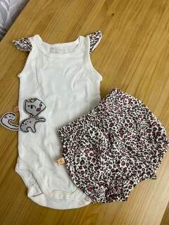 Conjunto Bebê Gatita 4405 Creme Be Little