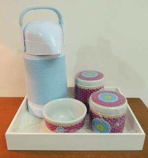 Kit Higiene Estampado Azul/Pink 100568