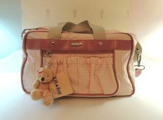 Sacola Passeio Pequena Pied de Poule Rosa Lili Bag 101332