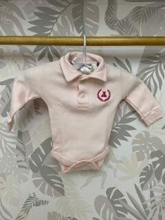 Body Gola Polo Manga Longa Urso 16.057 Rosa