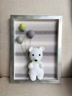 Quadro urso balão