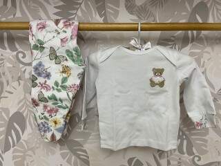 Pijama com Sacolinha Infantil Inverno Floral 18.067 Coquelicot  - 3 Peças 2